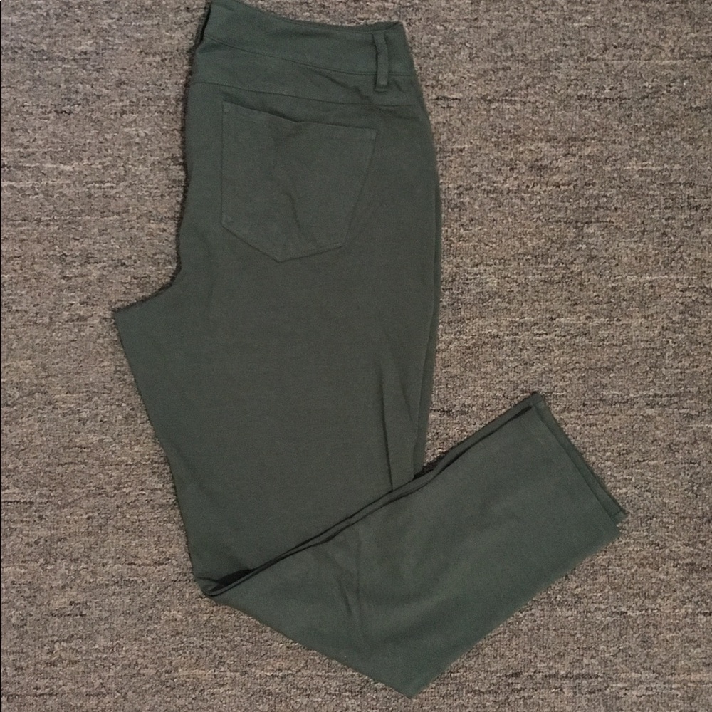 cato army green jeggings